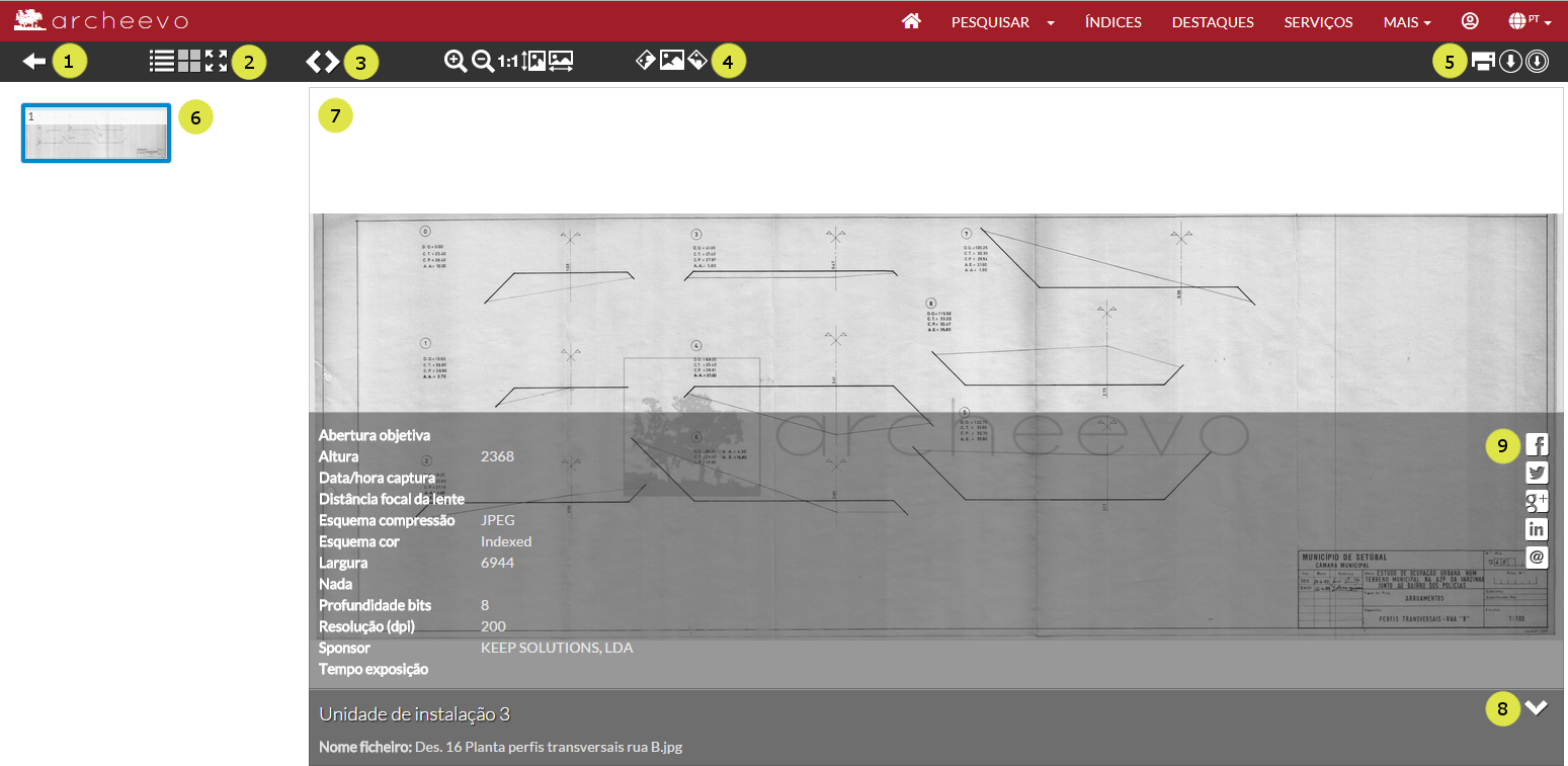 página visualização ficheiros